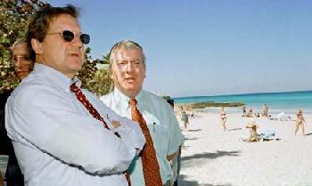 Ministros por la playa